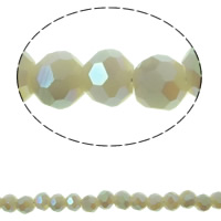 Imitation CRYSTALLIZED™ Crystal Beads, Round, colorful plated & faceted & imitation CRYSTALLIZED™ element crystal Approx 1mm Approx 17 Inch 
