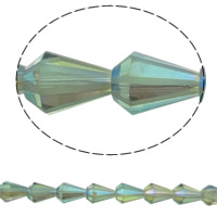 Imitation de perles en cristal CRYSTALLIZED™ , larme, Placage coloré, facettes & imitation de cristal CRYSTALLIZED™, plus de couleurs à choisir Environ 1.5mm Environ 27.5 pouce, Environ Vendu par brin