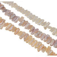Biwa Cultured Freshwater Pearl Beads, natural Grade AA, 8-20mm Approx 0.8mm Approx 15.3 Inch 
