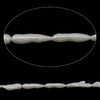 Biwa Cultured Freshwater Pearl Beads, Keshi, natural, white, Grade AA, 6-23mm Approx 0.8mm Approx 15.3 Inch 