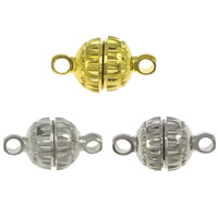 Zinc Alloy Magnetic Clasp, Round, plated, single-strand nickel, lead & cadmium free Approx 1mm 