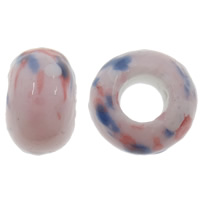 European Porcelain Beads , Rondelle, without troll Approx 5.5mm 