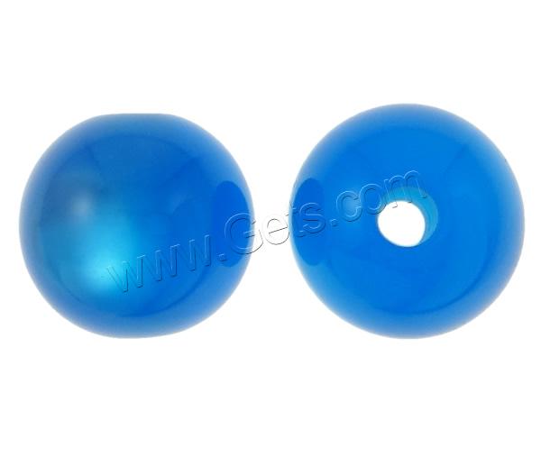Harz Perle, rund, verschiedene Größen vorhanden & glänzend, gemischte Farben, 1000PCs/Tasche, verkauft von Tasche