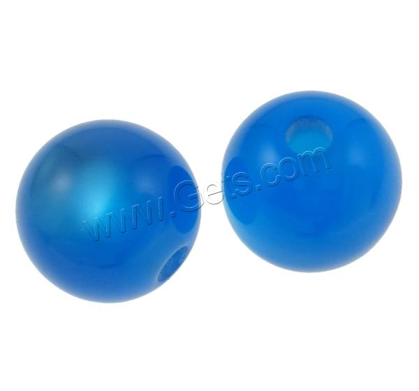 Harz Perle, rund, verschiedene Größen vorhanden & glänzend, gemischte Farben, 1000PCs/Tasche, verkauft von Tasche