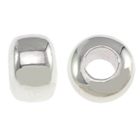 Argent perle transparente, argent sterling 925, rondelle, Placage, plus de couleurs à choisir Environ 3mm, Vendu par PC