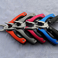 Multifunctional Folding Plier, Stainless Steel, electrophoresis, mixed colors 70mm,105mm 
