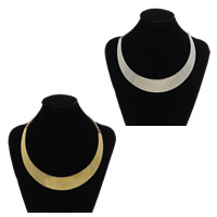 Edelstahl Halskette, mit Verlängerungskettchen von 2lnch, plattiert, Oval-Kette, keine, 160x110x1mm, 27mm, 5mm, Länge:ca. 17 ZollInch, verkauft von Strang