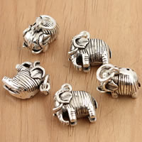 Thailand Sterling Silver Pendants, Elephant Approx 4mm 