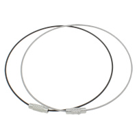 Tiger Tail Wire Bracelet Cord, stainless steel screw clasp 1mm Approx 8 Inch 