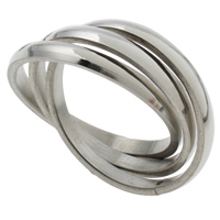 Кольцо из нержавеющей стали, нержавеющая сталь, оригинальный цвет - размер:7.5-11.5, 36ПК/Box, продается Box
