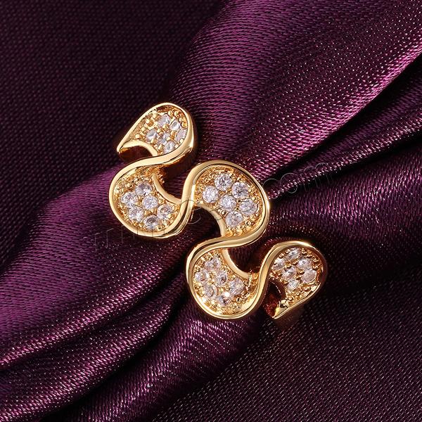 Brass, plated, different size for choice & micro pave cubic zirconia, more colors for choice, 11mm, Sold By PC