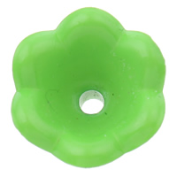 Acrylic Bead Cap, Flower, solid color Approx 1mm, Approx 