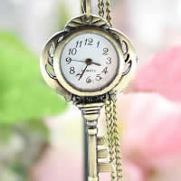 Collar De Reloj, aleación de zinc, Llave, 55x30x7mm, longitud:32 Inch, Vendido por Sarta