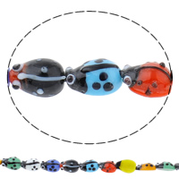 Animal Lampwork Beads, Ladybug, handmade mixed colors Approx 1mm Approx 9 Inch, Approx 
