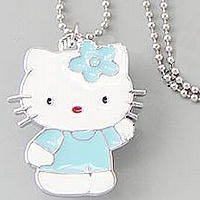 Watch Necklace, Zinc Alloy, with iron chain, Cat, enamel Inch 