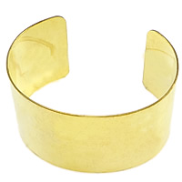 brazalete de cobre amarillo, metal, chapado, más colores para la opción, 37mm, diámetro interior:aproximado 60x45mm, Vendido por UD