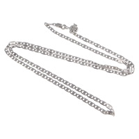 Sterling Silver Necklace Chain, 925 Sterling Silver, plated, mariner chain 2mm Inch 