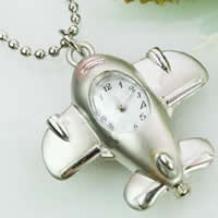 Watch Necklace, Zinc Alloy, Airplane Approx 23 Inch 