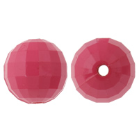 Solid Color Acrylic Beads, Round, faceted Approx 3mm, Approx 
