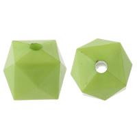 Solid Color Acrylic Beads, Polygon, faceted Approx 1mm, Approx 