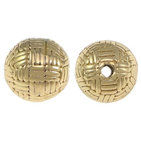 3 Holes Guru Beads, Brass, Round, electrophoresis, high quality plating and never fade, 10mm Approx 1.5mm 