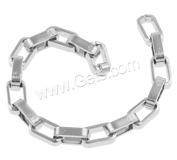 Stainless Steel Box Chain, different size for choice, original color, Sold By m