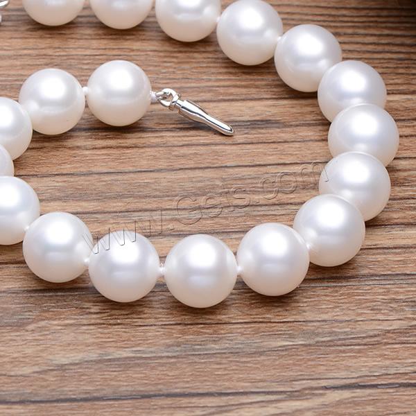Cultured Freshwater Pearl Bracelets, brass bayonet clasp, Round, natural, different length for choice, more colors for choice, 8-9mm, Sold By Strand