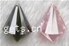 colgantes joyas de zirconia cúbica, cúbica circonia, Gota, facetas, más colores para la opción, 18x23mm, Vendido por UD