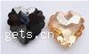 colgantes joyas de zirconia cúbica, cúbica circonia, Corazón, facetas, más colores para la opción, 18x18x6mm, Vendido por UD