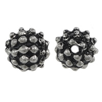 Edelstahl Perlen, 316 Edelstahl, rund, plattiert, Emaille, keine, 10x10mm, Bohrung:ca. 1.5mm, verkauft von PC