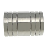 Stainless Steel Large Hole Beads, 304 Stainless Steel, Column, plated Approx 8mm 
