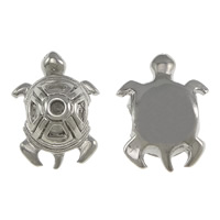 Stainless Steel European Beads Setting, 316 Stainless Steel, Turtle, plated, without troll Approx 4mm, Inner Approx 2mm 