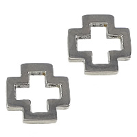 Stainless Steel Linking Ring, 304 Stainless Steel, Cross, plated Approx 