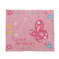 Cardboard Necklace & Bracelet Display Card, Rectangle, pink Approx 7mm 