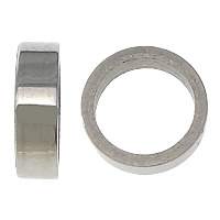 Stainless Steel Large Hole Beads, 304 Stainless Steel, Donut, plated Approx 6mm 