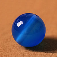 Natural Blue Agate Beads, Round Grade AAAAA 