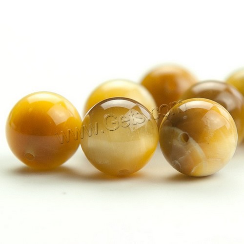 Tiger Eye Beads, Round, different size for choice, yellow, Grade AAAAAA, Sold By PC