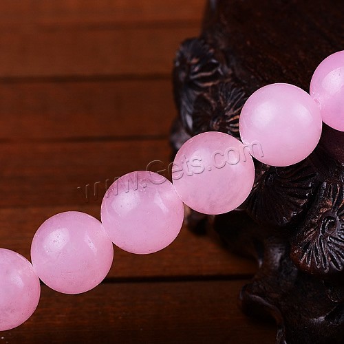 rosa Chalcedon Perle, rund, verschiedene Größen vorhanden, verkauft von PC