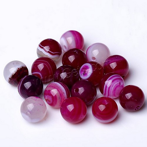 Natural Lace Agate Beads, Round, different size for choice, bright rosy red, Sold By PC