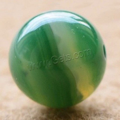 Natural Lace Agate Beads, Round, different size for choice, green, Sold By PC