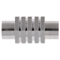 Zinc Alloy Magnetic Clasp, Tube, plated nickel, lead & cadmium free Approx 6mm 