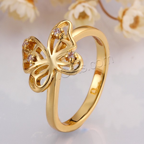Brass, Butterfly, plated, different size for choice & with cubic zirconia, more colors for choice, 14x14mm, Sold By PC