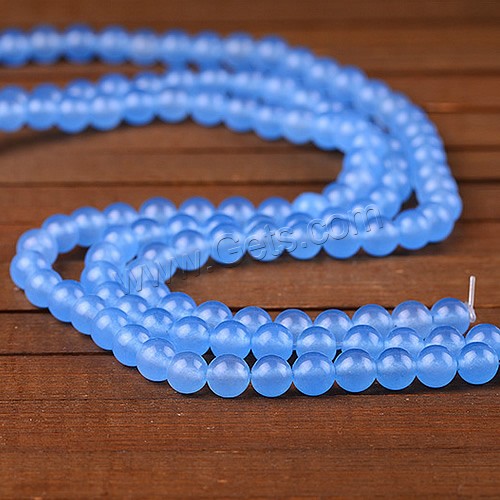 Blue Chalcedony Beads, Round, different size for choice, Sold By PC