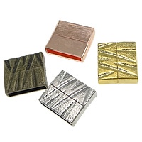 Zinc Alloy Magnetic Clasp, Rectangle, plated, textured nickel, lead & cadmium free Approx 