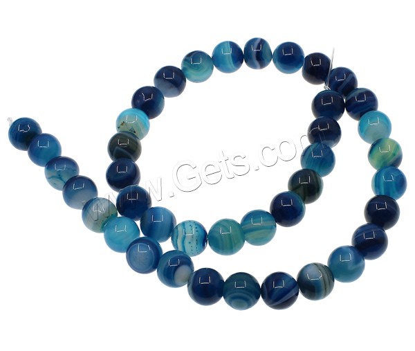 Natural Lace Agate Beads, Round, different size for choice, blue, Hole:Approx 1mm, Length:Approx 15 Inch, Sold By Strand