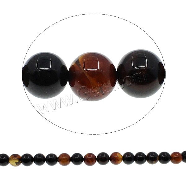 Natural Miracle Agate Beads, Round, different size for choice, Hole:Approx 1mm, Length:Approx 15.7 Inch, Sold By Strand