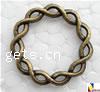 Zinc Alloy Linking Ring, Donut, plated, twist Approx 