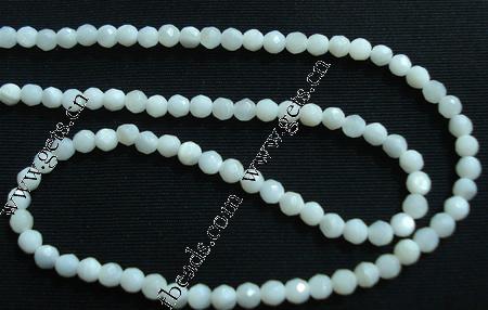 Seashell Beads, Natural Seashell, Round, different size for choice & faceted, Length:16 Inch, Sold By Strand