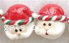 Christmas Polymer Clay Beads, Santa Claus Inch 