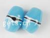 Handmade Lampwork Beads, Drum, 15x10mm, Sold by PC